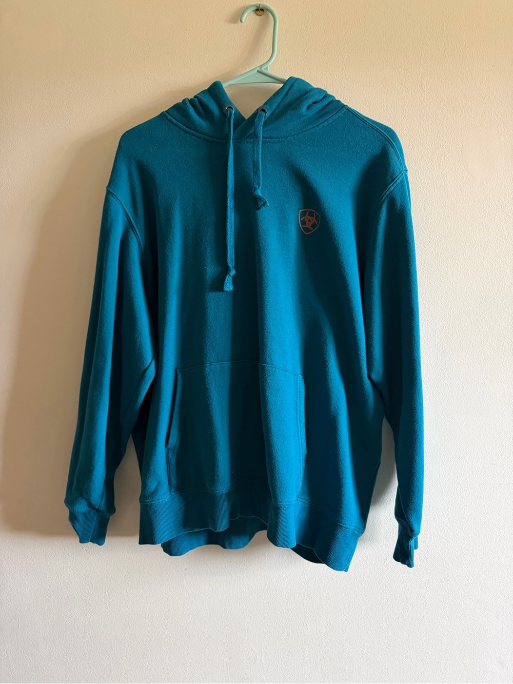Women’s Teal Hooded Sweatshirt - Teal XL - Picture 4 of 14